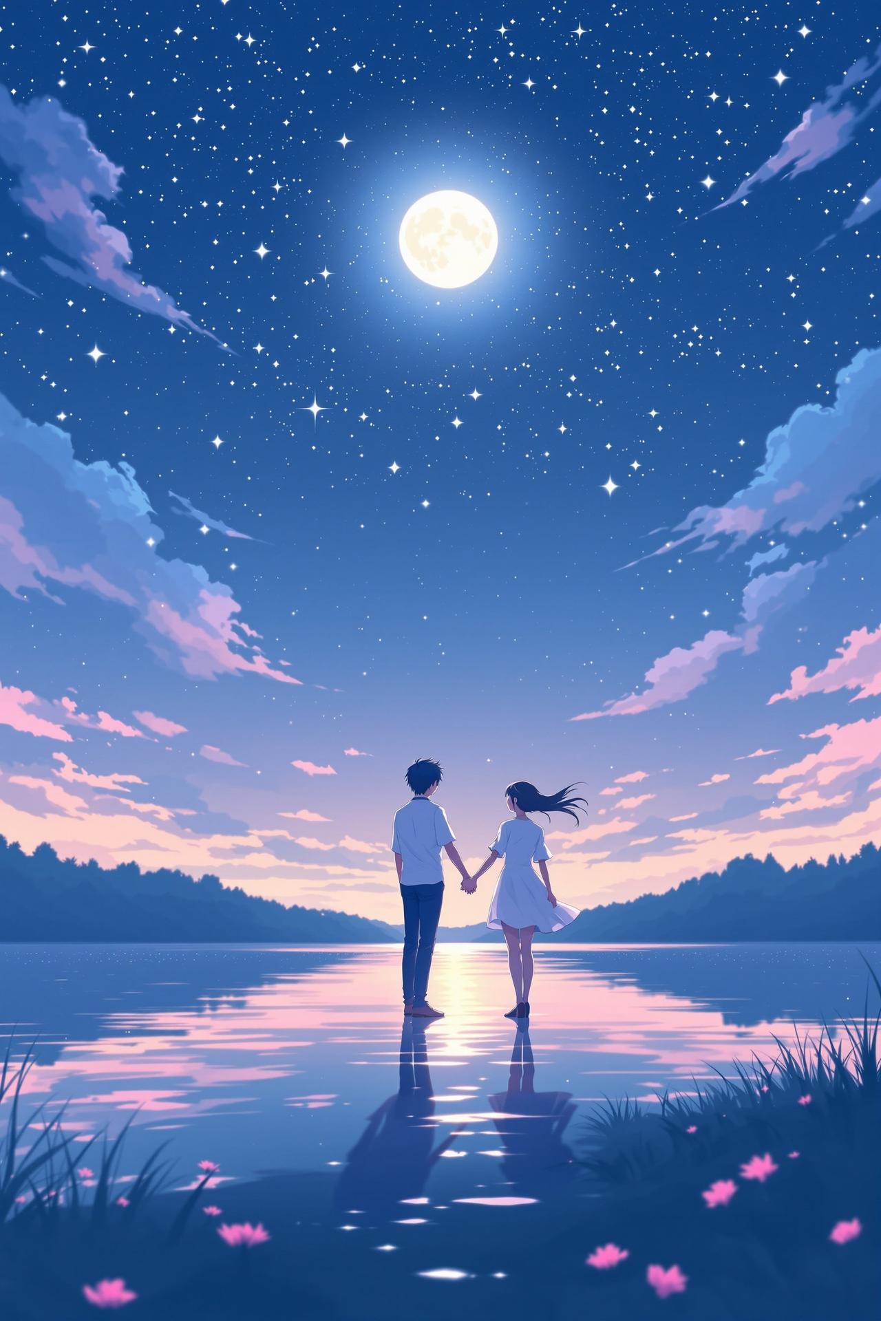 羞羞漫画网址 - 月色真美 Tsuki ga Kirei 番剧海报